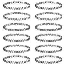 1-15 件哥特式镂空项链、鱼线项链、手链、戒指套装