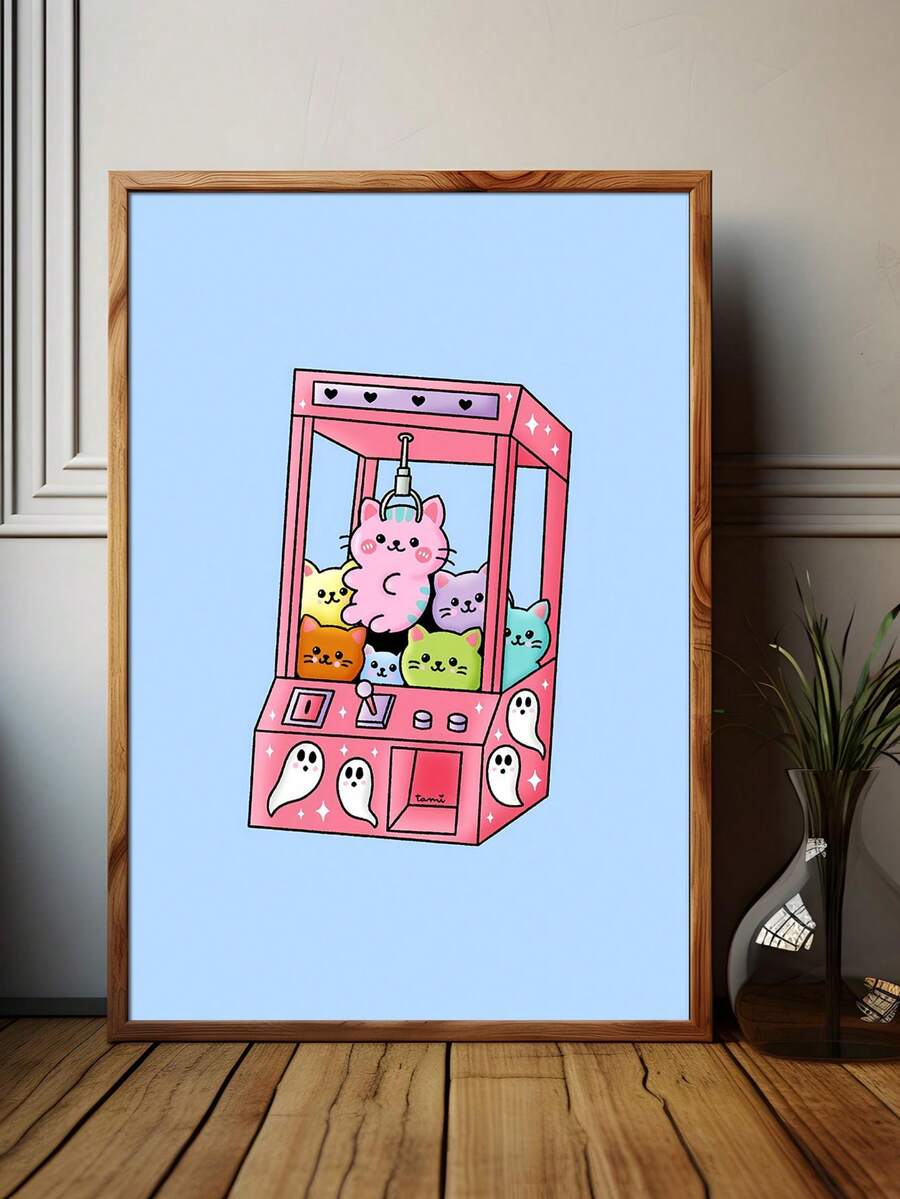 Sanrio 1 pièce Œuvre murale rétro sans cadre, colorée et moderne pour la maison, le bureau, le salon, la chambre à coucher, idée de cadeau de fête