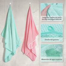 Towels - Pink + Green - View 4