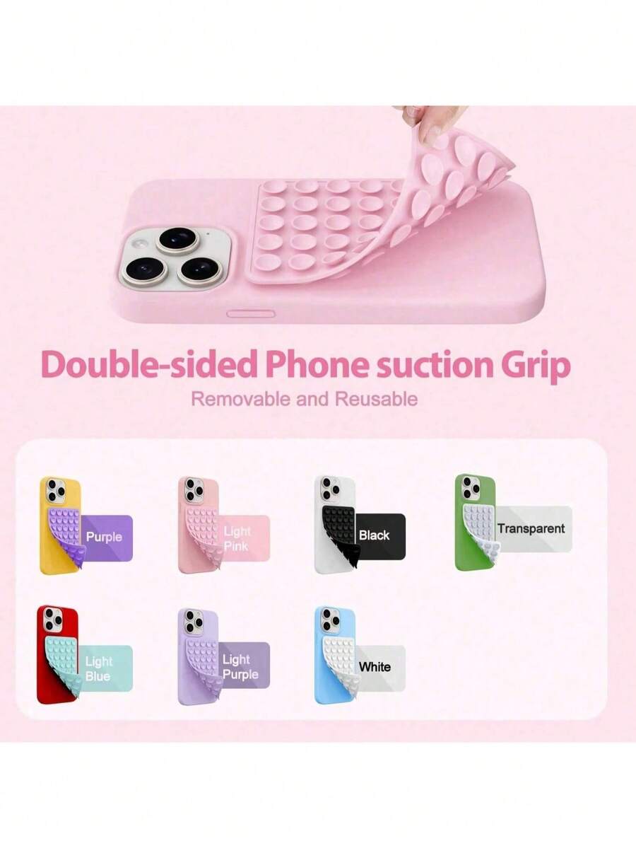 1PC Silicone Sucti On Phone Case Mount,Phone Suction Grip,Octobuddy,Sticky Phone Grip, Adhesive Phone Stand Sticky For Cell Phone