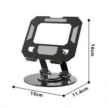 Metal Flat Bracket Folding Desktop IPD Floor Standing Aluminum Alloy Bracket 360 ° Rotating Support Plate Multifunctional Portable Universal