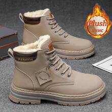 OBOVAY Men's Casual Versatile Commuting Snow Boots, Winter - Grey - View 3