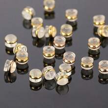 50-Pack Hypoallergenic Clear Soft Earring Backs - Locking Ear Stud Stoppers For Droopy Ears, Comfortable Replacement Lifters With Anti-Slip Grip, Perfect For Heavy Earrings, Sensitive Skin, And Everyday Wear - Easy To Use, Durable, And Long-Lasting Toolkit Accessories - 銀色 - 查看 7