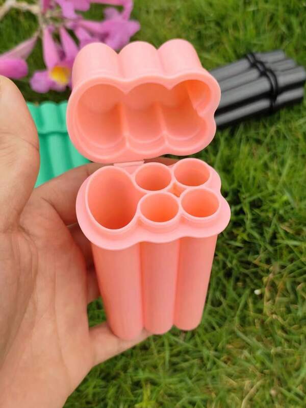 1pc Integrated Flip-Top Cigarette Case With 4 Slots & Lighter Compartment, Convenient Portable Design (Gift Box Packaging)