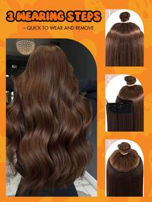 1 Peça Aplique de Cabelo Humano Remy Clipe-In 3/4 Loiro Marrom Preto 100% Cabelo Humano Brasileiro 12 Polegadas - 24 Polegadas 5 Extensões de Cabelo com Clipe Sem Costura Cabelo Natural Liso Perfeito para Extensões de Cabelo Longo, Cabelo Texturizado Natural Acessórios de Cabelo Peça de Cabelo Humano Destaques Victoria Secret Sem Necessidade de Cola
