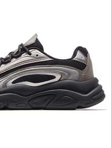 CAMEL CROWN Women's Outdoor Thick Sole Sneakers, Summer Casual Thick Bottom Breathable Non-Slip Athletic Shoes - Silver Black - View 2