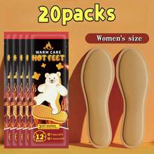 Calentadores de plantilla para los pies - Plantillas desechables calientes - Calor durante 12 horas - Plantillas activadas por aire - Plantillas con calefacción por aire - Para los dedos de los pies - Plantillas para hombres y mujeres