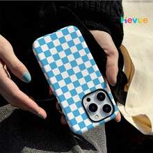 Funda protectora de moda a rayas, azul y blanca, de doble capa, para teléfono de niña y niño, compatible con iPhone 17, 17 Pro Max, 17 Pro, 17 Air, 16, 16e, 16 Pro Max, 15, 15 Plus, 15 Pro Max, 15 Pro, 14, 14 Pro, 14 Pro Max, 14 Plus, 13, 13 Pro Max, 13 Pro, 11, 12, 12 Pro, 12 Pro Max, XS, 8 Plus, 7 con acabado brillante