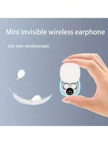 2026 Ultra-Compact Wireless Earbuds - Suitable For Sports, Sleep, Work, Classroom - Invisible Design, Powerful Bass - Black, White, Beige - Suitable For Daily Use - Perfect Gift For Students And Fitness Enthusiasts - Multicolor - View 9