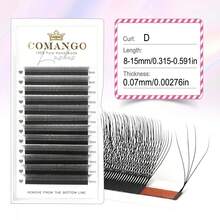 CoMango 12 Rows Camellia 4D W-Curl Mixed 8-15mm Lash, High Density 0.07mm Automatic Flower Lashes - Multicolor - View 8