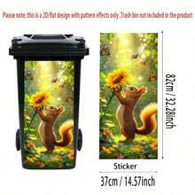 1 pieza Pegatina de cubo de basura con serie de animales divertidos, incluye pegatinas autoadhesivas de PVC con diseños de perro, jirafa, mapache y otros animales, adecuado para cubos de basura al aire libre, decoración de habitaciones, dormitorios, cocinas, paredes y decoración