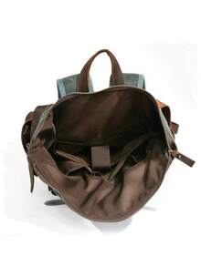 Mochila estilo vintage americano, mochila de regalo para vacaciones, bolsa de lona encerada, bolsa de lona casual para viajes, senderismo y portátil