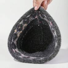 1pc Women's Fair Isle Jacquard Knit Fisherman Beanie Hat, Warm & Versatile For Autumn/Winter, Flattering