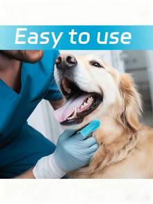 Cepillo de dientes para el dedo de mascotas, limpiador de dientes extra suave adecuado para el cuidado dental de perros y gatos, apto para razas pequeñas, medianas y grandes de gatos y perros