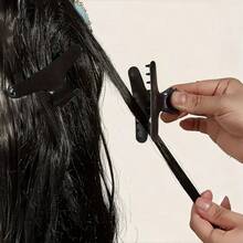 12 Stück Haarklemmen für Styling-Segmentierung, schwarze Schmetterling-Haarklammern für den Salon, zum Schneiden, Stylen, Segmentieren, Färben, Schmetterling-Haarclips, elegante Haarklammern für den Winter