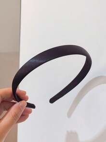 1pc French Headband, New Narrow Satin Solid Color, Elegant Minimalist Versatile Headpiece, Suitable For Washing Face ,Hair Hoop Hairband For Women - Multicolor - View 16