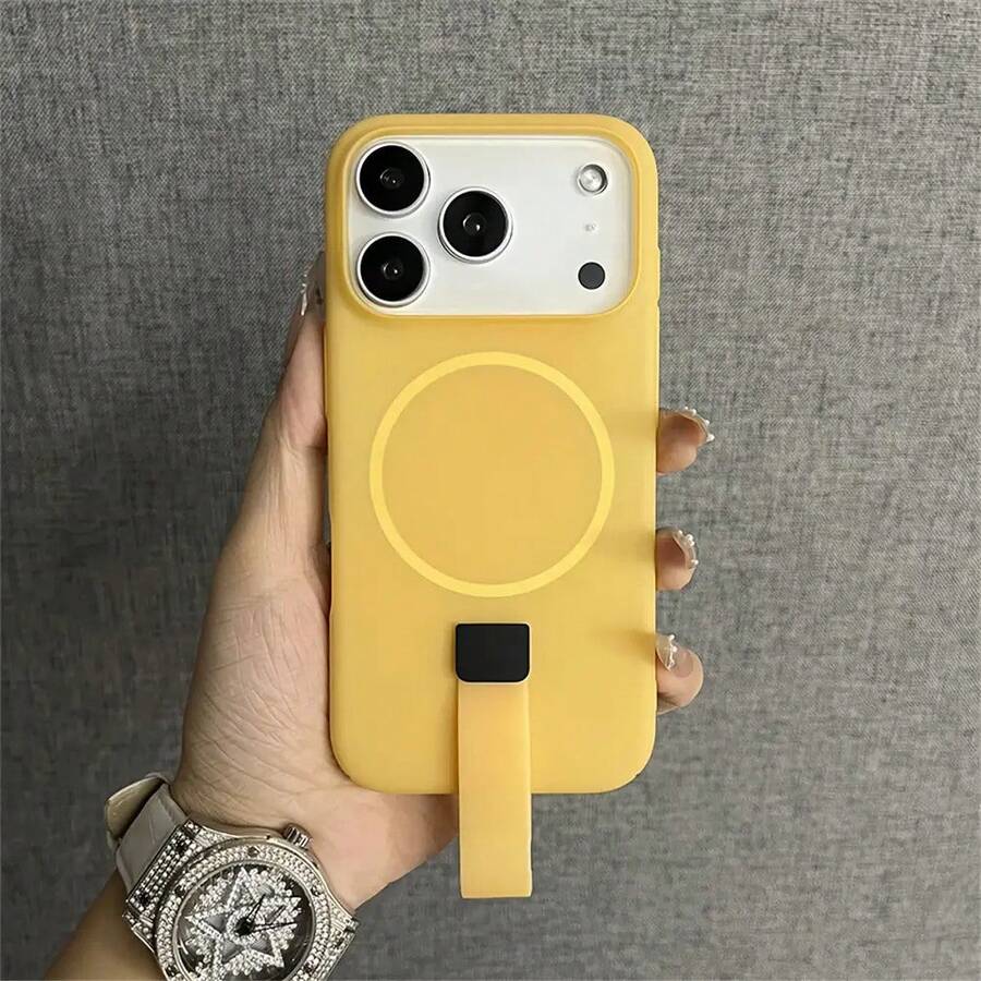 【よく売れる】i Phone air 17 16 15 14 13 12 11 Pro Max対応 高級ジェリー液体磁気ワイヤレス充電ケース ソフトバンパーカバー - オレンジ - チェックする 1