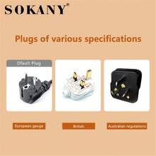 SOKANY 016S Household Toaster, Fully Automatic Double-Slice Toaster, High Power, 6 Heating Levels, Adjustable Temperature, Fast Toasting, Stainless Steel Material, And Reliable, Suitable For Home Toaster, Breakfast Maker, Toast Maker - UK Plug(220-240V) - View 3