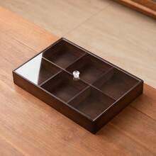 1PC Of Dried Fruit Tray, Household Divided Tea Tray, New Chinese Living Room Nut Snack Box, Creative Storage Box