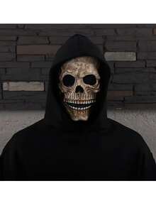 Máscara de silicona, material de látex natural, calavera con movimiento de boca, perfecta para Halloween, cosplay, fiestas, fotografía, cosplay