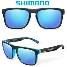 SHIMANO Ochelari de soare polarizați SHIMANO cu protecție UV400 pentru bărbați și femei, potriviți pentru activități în aer liber, vânătoare, pescuit, condus, ciclism, disponibili cu husă