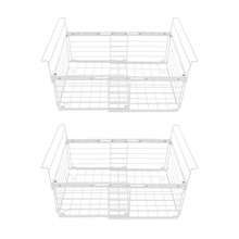 SENDERPICK Freezer Basket Expandable Wire Freezer Basket 2PCS Freezer Organiser - White - View 7