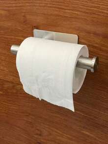 1pc Toilet Paper Holder Bathroom Tissue Storage Rack Stainless Steel Paper Towel Hanger