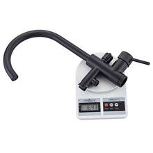 Grifo de bañera con ducha de mano, caño giratorio de 360°, 2 modos de funcionamiento, mezclador independiente, grifo de bañera de isla para baño, estilo moderno, negro