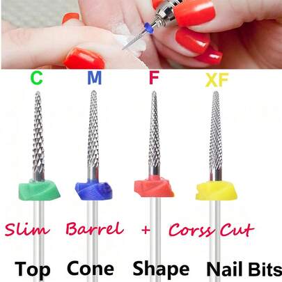 قطعة واحدة من رأس الحفر الاحترافي من التنجستن الكربيدي بقطر 3/32 بوصة - فعال لعناية الأظافر والقدمين والبشرة المحيطة