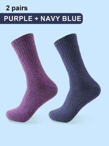 5 par ciepłych skarpet trekkingowych z wełny merynosów – grube, wyściełane skarpetki odprowadzające wilgoć dla mężczyzn i kobiet, niezbędne podczas aktywności na świeżym powietrzu zimą, skarpetki jesienne