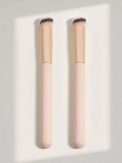 Gesichtskonzentrator-Pinsel, professionelle Gesichts-Make-up-Pinsel mit weichem Foundation-Pinsel, Dreieck-Konzentratorpinsel, Lidschatten-Pinsel, Make-up-Werkzeuge mit weichen Fasern und hautfreundlich für einfachen Transport, Pinsel für Reisen, Geschenke für Frauen & Mädchen