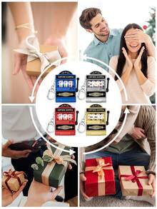 1 buc mini amuzant drăguț norocos fructe breloc pandantiv mașină de filat joc slot machine mic norocos tragere pandantiv cuplu breloc bibelouri mașina breloc cheie lanyard geantă farmecul breloc accesorii breloc pentru rucsac cadou de ziua de naștere cadou pentru prieten.