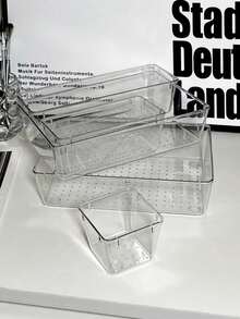 1/3/5/7/11/18/25/37pcs, Versatile Clear Drawer Cosmetic Organiser Set, Featuring 4 Trays Of Varying Sizes For Effortless Storage, Perfect For Organising Cosmetics, Accessories, School Supplies, Kitchen Utensils, And Office Essentials, Ideal For Holiday Gifting, Home Makeovers, And Seasonal Decluttering, Enhance Your Space For Christmas, Thanksgiving, New Year, And Valentine's Day Celebrations, Elevate Your Organisational Style With This Multi-Purpose Solution For Every Room In Your Home.