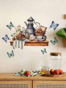 1 pieza Pegatina gráfica con eslogan para la cocina, calcomanía decorativa de PVC resistente al agua para la pared de la cocina, pegatinas, calcomanía de pared, calcomanía de vinilo para decoraciones del hogar, artículos de decoración de primavera para refrescar tu hogar, pegatinas de decoración de festivales, regalos de cumpleaños, graduación, decoración de cocina - Multicolor - Ver 11
