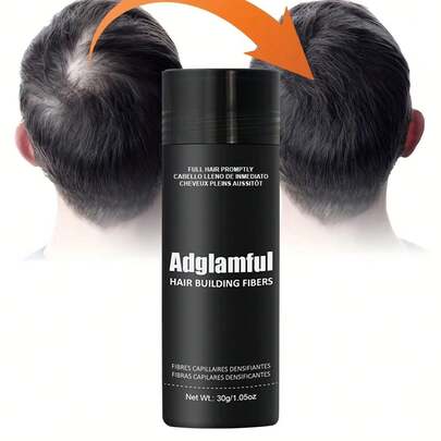 30g Bottle Hair Fiber, Physical Hair Thickening, Instant Hair Volumizing, Invisible Care, Makes Hair Look Fuller, Wind & Sweat Resistant, & Gentle, 30 Seconds Quick Styling