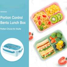 33.81oz Bento Lunch Box With Utensils, Square Compartment Microwave Lunch Container, Leak-Proof Food Storage, Suitable For Office Workers, Back To School, Classroom, College, Outdoor Dining, Study Supplies, Kitchen Organization And Storage, Kitchen Accessories - Multicolor - View 11
