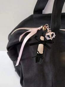 Handmade Ballet Shoes Phone Charm, Mini Satin Ballet Style Keychain, Pink Beaded Ballet Shoes Keychain - Customizable And Detachable, Fashion Accessory, Personalized Gift, Can Be Hung On Bags, Travel Essentials, Christmas, Halloween Gift - Multicolor - View 9