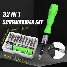 46-Piece Multi-Purpose Auto Repair Tool Set, Ratchet Wrench Set, Includes Sockets, 1/4 Inch Drive, Chrome Vanadium Steel Extension Rod, Suitable For Auto Repair And Home Use - Plated Steel Construction - 彩色 - 查看 16