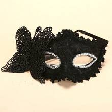 万圣节面具舞会金银色化妆舞会面具男女成人半脸爵士平头王子面具