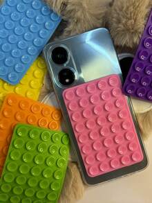 1/2/3/4/5pcs Silicone Sucti On Phone Case Mount,Phone Suction Grip,Octobuddy,Sticky Phone Grip, Adhesive Phone Stand Sticky For Cell Phone - Double-sided Suction Cup - View 8