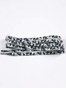 New Fashionable And Versatile Shoelaces For Sneakers, Casual Shoes, And Skate Shoes, Featuring Personalized Animal Print Designs, Including Leopard Print Shoelaces.