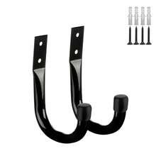 2pcs Multi-Functional Bicycle Iron Hooks, Require Screws For Installation, Suitable For Tool Storage, Shed, Outdoor Use