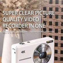 自动对焦 6400万像素 4K 人脸检测 2.4英寸 18倍变焦 可充电电池 袖珍影院数码紧凑型摄像机 - 彩色 - 查看 6