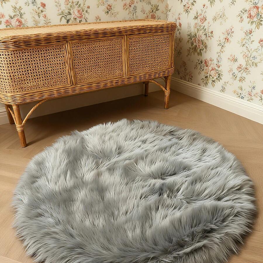 1pc Soft Plush Carpet, Anti-Slip Backing, Hand/Machine Washable, Suitable For Autumn/Winter, Rectangular Shape, For Living Room, Bedroom, Bedside, Sofa, Wedding, Christmas, Fireplace, Dining Table, Outdoor Patio, Luxurious Home Decor