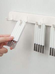 1pcs Multipurpose Computer Cleaning Kit: Soft Brush Keyboard Cleaner, Crevice Duster And Keycap Cleaner, Thermal Bottle Cap Cleaning Brush, Curved Handle Deep And Shallow Groove Keyboard Cleaner, Baby Bottle Brush, Desktop Cleaning Set, Multifunctional Brush Back To School