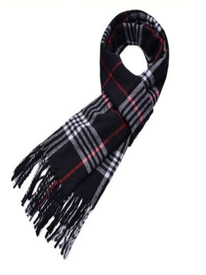 1 Stück Herren Schal, karierter Schal, Herbst Accessoire, Winterschal, Schal für Frauen, klassischer karierter Paar-Schal unisex für Herbst und Winter, stilvoller koreanischer Mode Doppelseitig warmer Freund Geschenk, ideales Geburtstagsgeschenk für Männer und Frauen, hochwertige vielseitige Accessoire