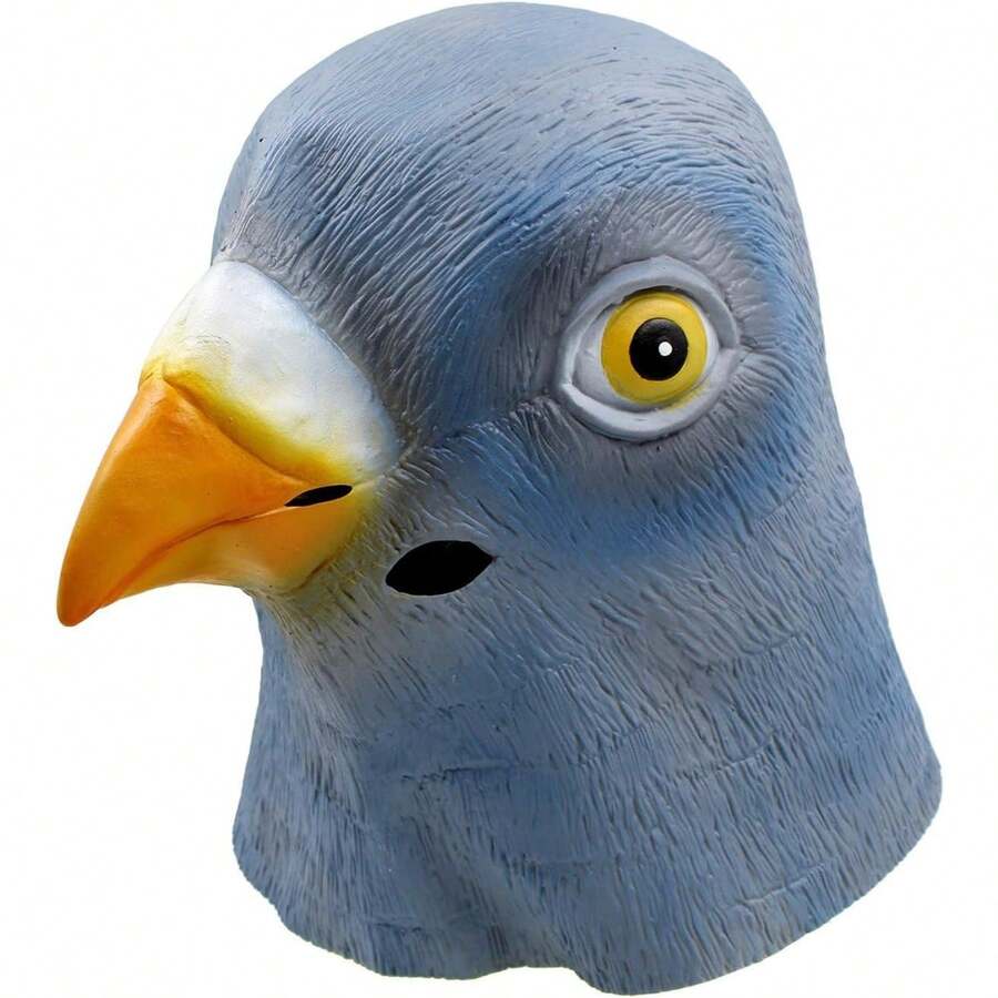 Deluxe Novelty Halloween Costume Party Latex Animal Head Mask Pigeon - 預設 - 查看 1
