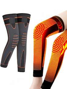 قطعة واحدة/2 قطعة في العبوة، ضماد ضاغط قابل للتنفس وماص للعرق للرياضة واللياقة البدنية، حماية اقتصادية وميسورة التكلفة للركبة والساق، حماية جيدة للساقين عند الوثب والنزول والجري والدراجة والتسلق والتزلج والكرة السلة والتنس.