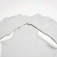 Puma Áo thun thể thao dài tay cổ tròn thiết kế khoét lỗ thời trang dành cho nữ 63092109 - Xám nhạt - Xem 6