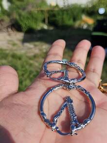 Übertriebene personalisierte Ohrringe, modisch & zart mit klarer Textur, große Ohrringe in Gold- und Silberfarbe für Frauen, geeignet für den täglichen Gebrauch, Zusammenkünfte und Partys